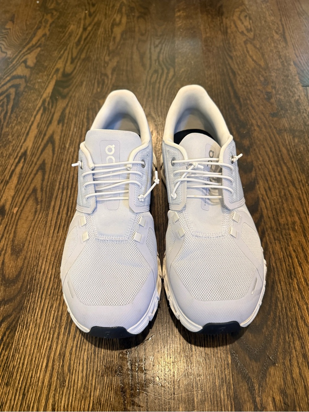 On Running Men's Athletic Sneakers in Light Gray and White